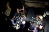 Family fun in the evening due to solar lighting